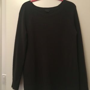 Theory hunter green long 100% cashmere sweater